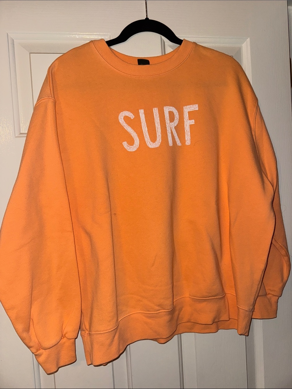 wild fable Orange 'SURF' Crewneck Sweatshirt -  Casual Pullover